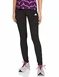 adidas Damen Essentials High-Waisted Logo Leggings, Black / White, XS