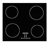 Respekta Allexus Induktionskochfeld 60 cm / 4 Kochzonen/Induktion / 9 Leistungsstufen/Touch Control/Booster & ECO-Funktion/Kindersicherung/Timer/Schwarz / KM4295I-19