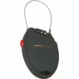 ABUS Roll-Back-Kabelschloss Combiflex 201/70 - Geeignet als Gepäcksicherung, Skischloss, Helmsicherung - 70 cm Stahlkabel - mit Zahlencode - Schwarz
