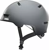 ABUS Stadthelm Scraper 3.0 - Robuster Hartschalen-Fahrradhelm für den Stadtverkehr - für Damen und Herren - Dunkelgrau, Größe M