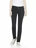 LTB Jeans Damen Molly Jeans, Black To Black Wash, 28W / 30L