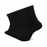 YOUCHAN 10 Paar Business Socken für Herren und Damen ohne Naht Atmungsaktiver Baumwoll Herrensocken Schwarz 39-42