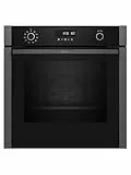 NEFF B5ACH7HG3, N50, Einbau-Backofen, 60 x 60 cm, Made in Germany, LCD Display ohne Knebel, Slide und Hide, 3D Heißluft, 8 Beheizungsarten, CircoTherm, AirFry, Pyrolyse und EasyClean, Graphite Grey