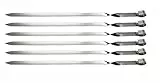 rukauf Grillspiess 60cm x 2cm Breite EXTRA BREIT, 6 St