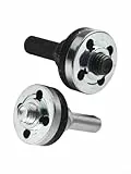 Adapter für elektrische Bohrmaschine auf Winkelschleifer, Verbindungsstangenzubehör, 10 mm Schaftdurchmesser zum Schneiden, Schleifen und Polieren, Silber und Schwarz, 2 Stück