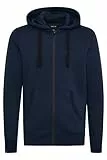 !Solid SDBene Herren Sweatjacke Kapuzenjacke Zip Hoodie mit Kapuze Reißverschluss Kängurutasche Baumwollmischung Regular fit, Größe:L, Farbe:Insignia Blue (1991)