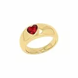 s.Oliver Ring für Damen, Edelstahl, mit Zirkonia, gold, Geschenkidee, kommt in Schmuck Geschenk Box, 2040614