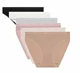 DIM Damen Slips 6er Pack | Les Pockets Ecodim Baumwolle | Weichheit & Komfort | Unsichtbarer Bund | Mehrfarbig | Klassischer Stil Basic Lot M