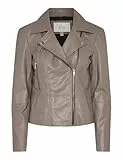 YAS Damen Yassophie Leather Jacket Noos, Fungi, s