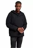 Urban Classics Herren Padded Pull Over Jacket Jacke, Schwarz (black), Medium