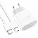 USB C Ladegerät Ladekabel für iPhone 17 16 16e 15/17 16 15 Pro Max/16 15 Plus,iPad Pro/Air/10.Generation, 20W USBC Adapter Schnellladegerät Netzteil Stecker mit 2M Schnellladekabel