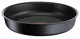 Poêle grill fonte d'aluminium Tefal Ingenio Eco Resist 26 cm Noir