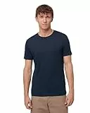 DANISH ENDURANCE 100% Merinowolle T-Shirt Herren, Atmungsaktives Unterhemd, Funktionsshirt, Dunkles Marineblau, L