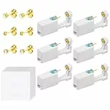 Aucuu 6 Stück Ohrlochstechpistole, Ohrloch Stecher, Steril-Steril Sicherheits Ohrlochpistole, Piercing Pistole mit Ohrstecker, Schmerzfreies Selbst-Piercing-Werkzeug