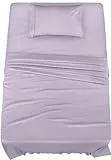 Utopia Bedding Bettwäsche-Set für Doppelbett, 3-teilig, gebürstete Mikrofaser, schrumpft und lichtbeständig, pflegeleicht (Doppelbett, Lavendel)