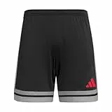 Adidas Herren SQUADRA25 Short, Black/Team Grey Four/Pure Ruby, L