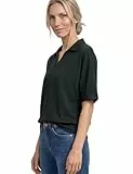 Street One Poloshirt mit Elastikbund deep Bound Green 42