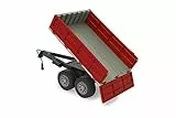 JAMARA 413108 - Kipper für RC-Traktor 1:16 - ferngesteuerte Kippmulde hoch/runter, Anhängerkupplung vorne, Klappbare Bordwände, Rot