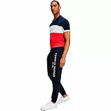 Tommy Hilfiger Herren Jogginghose Sweatpants Regular Fit, Blau (Desert Sky), M