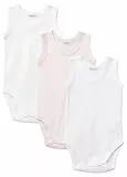 United Colors of Benetton Baby-Jungen Set 3 Body 3gi70b136 Strampler Mädchen, Weiß, 68 cm