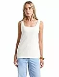 STREET ONE Damen 3226976 Basic Top mit Square Neck, Off White, 46