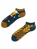 Dedoles Socken Unisex Damen Herren & Kinder Baumwolle viele lustige Designs Fussball Fahrrad Geschenk links rechts verschieden, Farbe: Mehrfarbig, Motiv: Zeit für ein Bier Knöchelsocken, Gr. 43-46