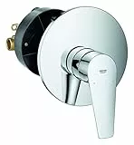 Grohe StartEdge - Einhand-Brausebatterie (Fertigmontageset, variable Mengenbegrenzung, Wandeinbau, langlebig); chrom, 24202001