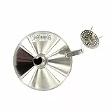 Fackelmann Trichter Ø 14 cm, Einfülltrichter für Flaschen und Gläser mit Siebeinsatz (Farbe: Silber), Menge: 1 Stück