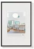 walther design Bilderrahmen schwarz 20 x 30 cm New Lifestyle Kunststoffrahmen KV030B