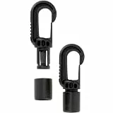 Dreamprint Kunststoffhaken Autolock Haken Spannfix Spanner Karabiner Karabinerhaken Kunststoff Schwarz für 8 mm Expanderseil Expander Gummiseil Planenseil Gummiband Garten Zelt Planen