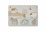 Jollein 105-001-67021 FSC Holz Puzzle - Farm/Bauernhof