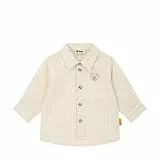 Steiff Hemd Langarm EU Größe 56 Antique White, Jungen-Hemd mit Kragen, Kinderhemd, schick und bequem, auch für feierliche Anlässe, waschmaschinenfest