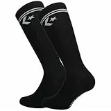 Converse Socken Unisex Erwachsene S7017577-E1025W Baumwolle Weiß, Schwarz, 39-42