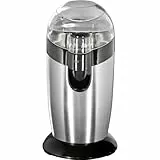 Clatronic® elektrische Kaffeemühle | Edelstahlschlagmesser | Fassungsvermögen 40 Gramm | Aromaschutz | 120 Watt Motor | Edelstahl-Bohnenbehälter | KSW 3307 inox