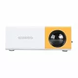 VBESTLIFE Projektor, 1080P Full HD Unterstützter Videoprojektor, Tragbarer Heimkino-Filmprojektor für den Außenbereich, Kompatibel mit HDMI, USB, AV, Smartphone, Tablet, Laptop (EU-Stecker)