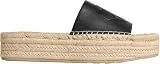 Calvin Klein Damen Slipper Espadrilles-Slipper, Schwarz (Ck Black), 41