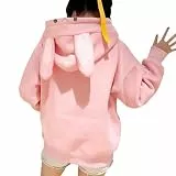 SOYNIA Pullover Cardigan Sweater Damen Grafische Ästhetische Sweatshirt-Pullover-Top Für Frauen Lange Ärmel Urlaub Freizeit-Oberbekleidung Vintage Pullover Sweatshirts L Pink