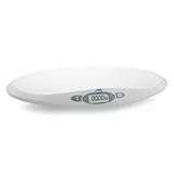 Chicco Digitale Babywaage für Neugeborene und Babys von 30 g bis zu 20 kg, Begleitet das Wachstum Ihres Babys, Elektronische Babywaage mit LCD-Display und Tara-Funktion, Speichert letztes Gewicht