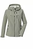 G.I.G.A. DX Damen Softshelljacke/Outdoorjacke mit Kapuze GS 111 WMN SFTSHLL JCKT, seagrass, 42, 44363-000
