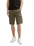 TOM TAILOR Herren Cargo Short Regular Printed Cargo Shorts - Regular Fit, Größe:W 36, Farbe:37215 Olive Triangle Print