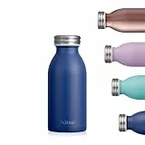Autsel Trinkflasche Thermo Edelstahl 350ml für Heiße und Kalte Getränke für Büro Sport Outdoor Camping Marineblau