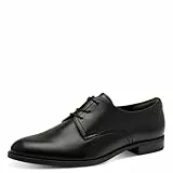 Tamaris Damen Businessschuhe, Frauen Schnürhalbschuhe,TOUCHit-Fußbett,langlebig,Nude,Papaw,Pass-Form,Pepper,Pflege-leicht,Trend,Black,42 EU