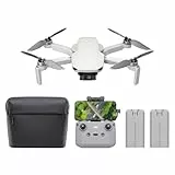 DJI Mini 4K Camera Drone Combo, Drohne mit 4K UHD Kamera für Erwachsene, unter 249 g, 3-Achsen Gimbal Stabilisierung, 10 km Videoübertragung, autom. Rückkehr, 2 Akkus für 62 min Flugzeit, QuickShots