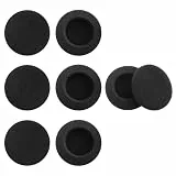 8 Stück Kopfhörerpolster Ohrpolster Schaumstoff 55 mm Ersatz Ohrpolster, Schwarze Ersatz Ohrpolster, Kopfhörer Pad, Ohrpolster, Schwamm Ohrpolster, Kopfhörer Abdeckungen für Verschiedene Kopfhörer