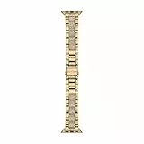 Michael Kors Armband kompatibel mit Apple Watch, 38/40/41 mm - 18 mm Gold Edelstahl, MKS8021