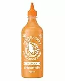 FLYING GOOSE Sriracha Mayoo Sauce, pikante Mayonnaise, leicht scharf, orange Kappe, Würzsauce aus Thailand, vegetarisch, 2 x 730 ml