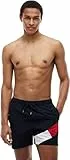 Tommy Hilfiger Herren Badeshorts Medium Drawstring Mittellang, Blau (Desert Sky), L