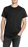 Replay Herren T-Shirt Kurzarm Rundhalsausschnitt, Schwarz (Black), XL