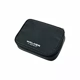 Walker 49114-380 - Schlamperbox Big 'All Black', Federmappe mit großem Hauptfach, doppelseitiger Trennwand mit 26 Stiftfächern, Stundenplan-Steckfach, Zippfach und stabilem Reißverschluss