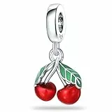 QIKAOLA Charm Anhänger für Frauen 925 Sterling Silber für Armband Charms Beads geeignet für Pandora Armband und Halskette, kompatibel mit europäischen Armbänder für Mädchen